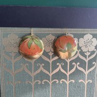 California Poppy Tin Earrings
