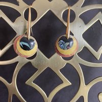 Fire Nested Mantis Tin Earring