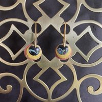 Fire Nested Mantis Tin Earring