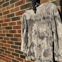 Jones NewYork XL 3/4 Sleeve V-Neck Ecoprinted Shirt