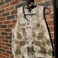 Old Navy M Sunflower Ecoprinted Tank Top