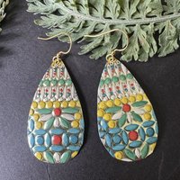 Large Pilly Tin Earrings