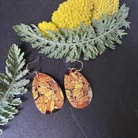 Leaves Lefèvre Tin Earrings