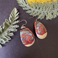 Red Hair Lefèvre Tin Earrings