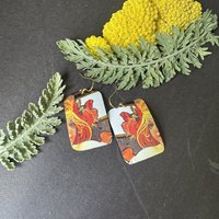 Rectangular Lefèvre Tin Earrings