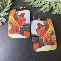 Rectangular Lefèvre Tin Earrings
