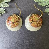 Flower Nested Lefèvre Tin Earrings