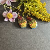 Illuminated Endo Shiny Tin Earrings