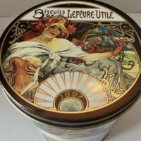 Biscuit 1897 Lefèvre Tin Earrings