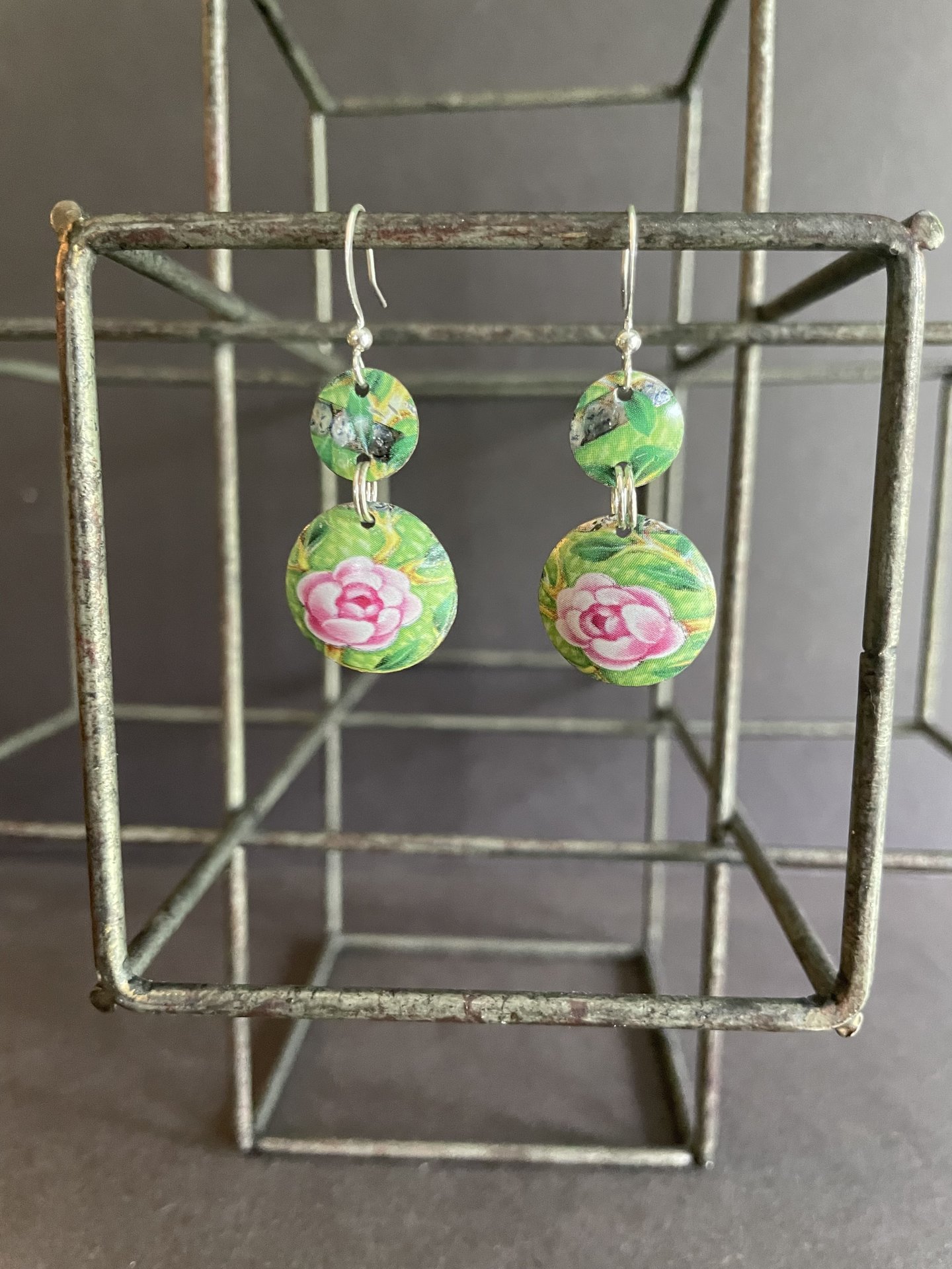 Dot Dot Easter Egg Tin Earrings