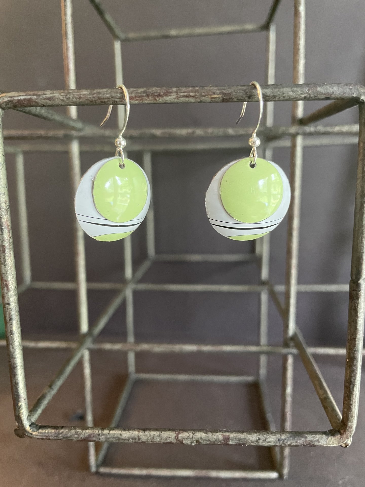 Nested A Flower Shoppe Tin Earrings