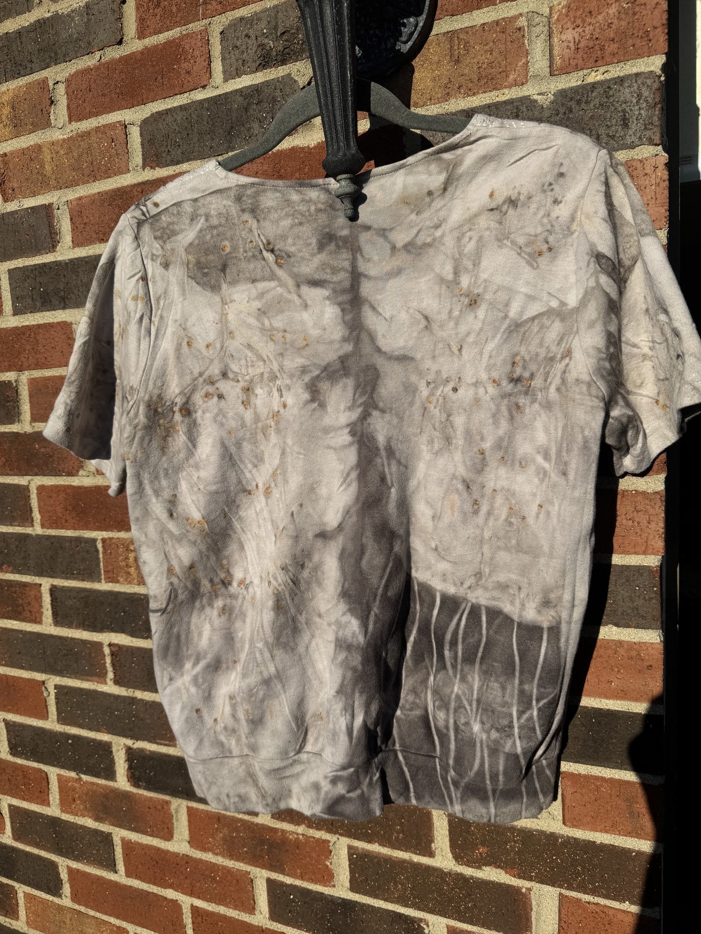 S Embellished Ecoprinted Shirt