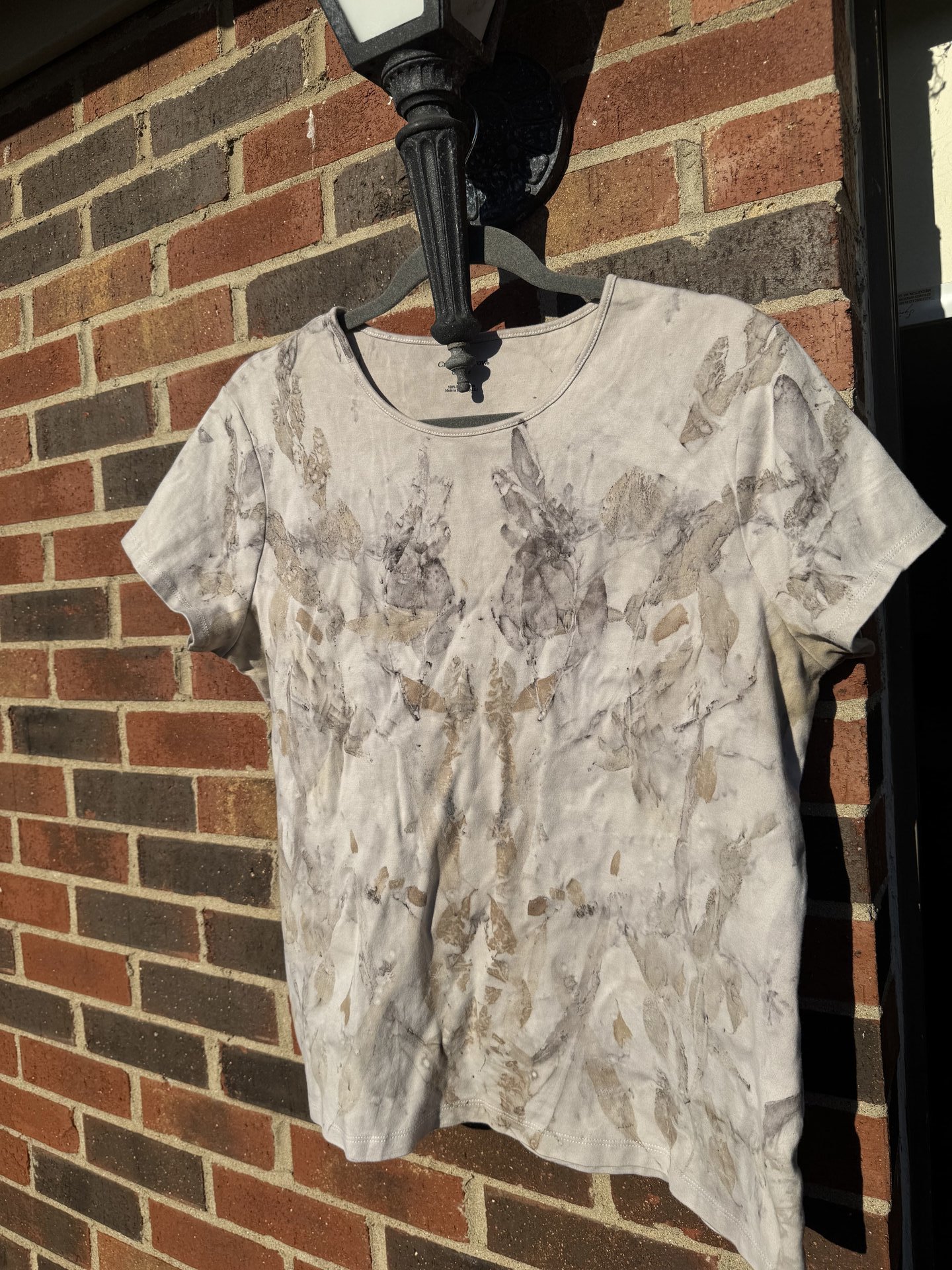 Croft & Barrow XL Ecoprinted T-Shirt