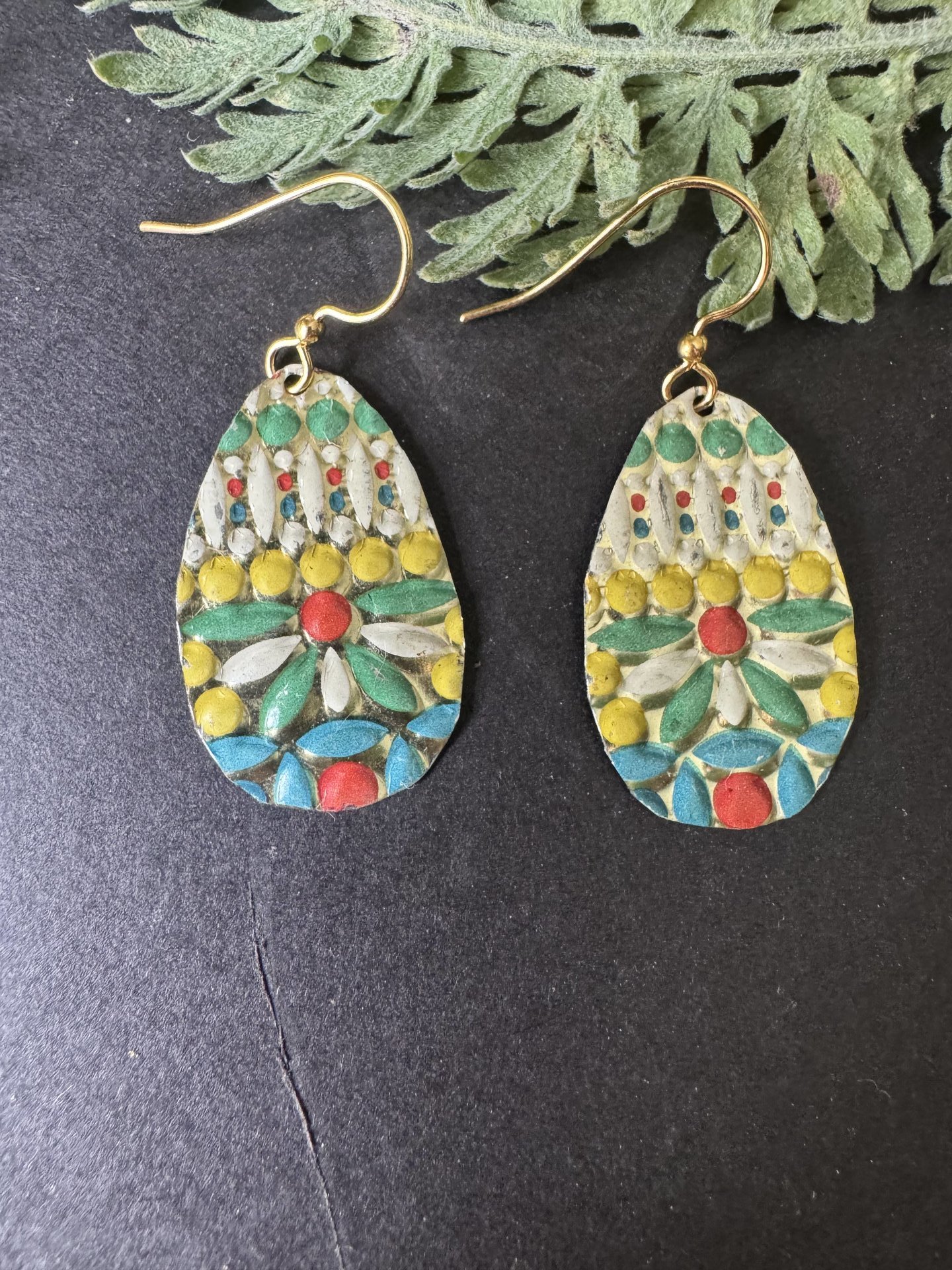 Sunset Pilly Tin Earrings