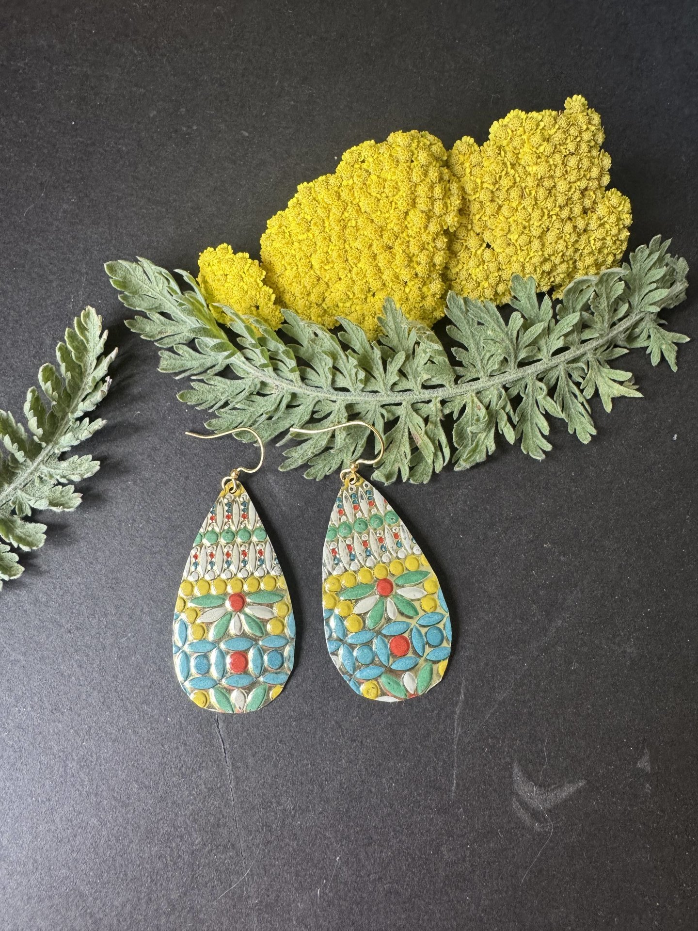Large Pilly Tin Earrings