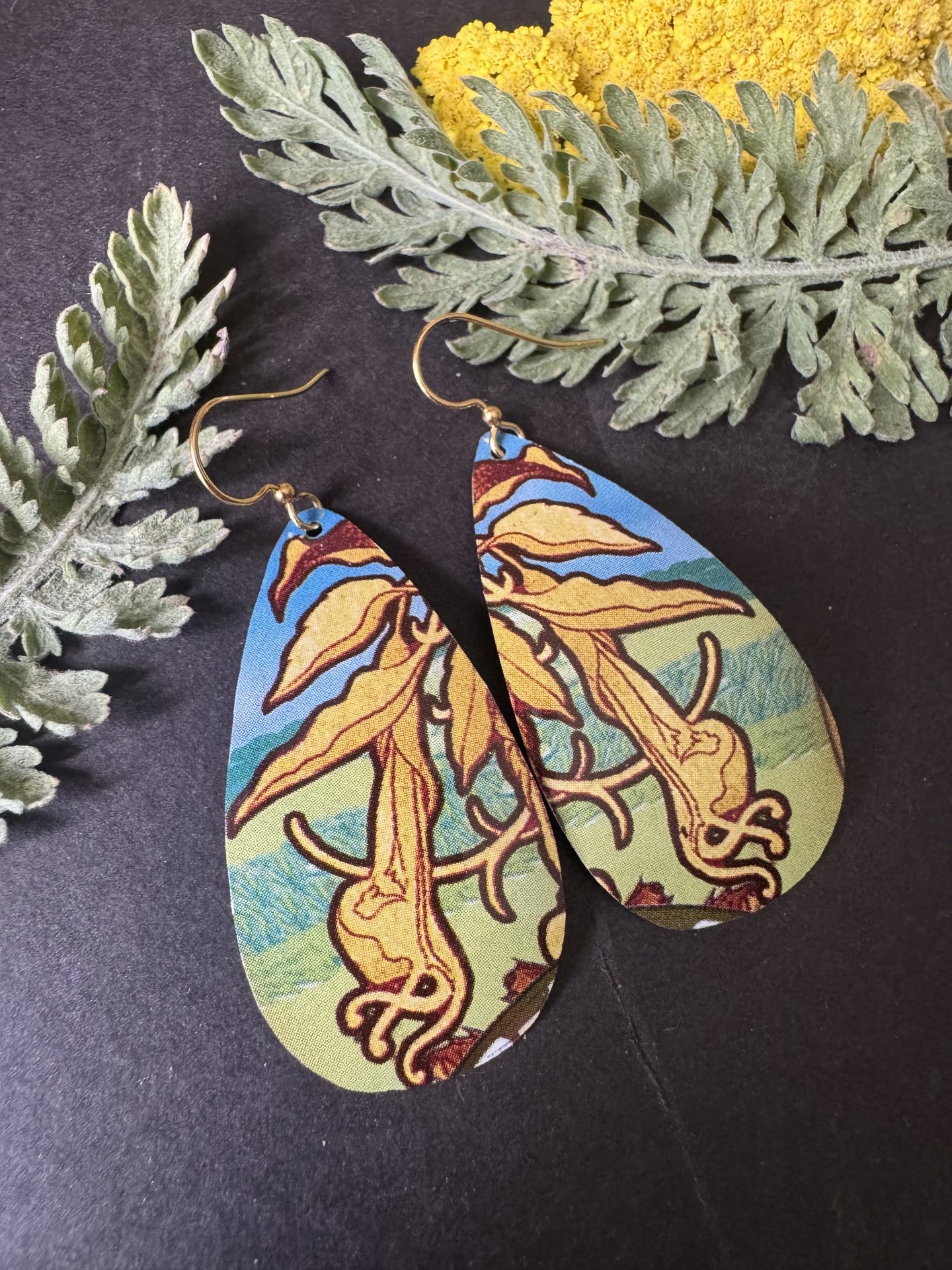 Drop Flora Lefèvre Tin Earrings