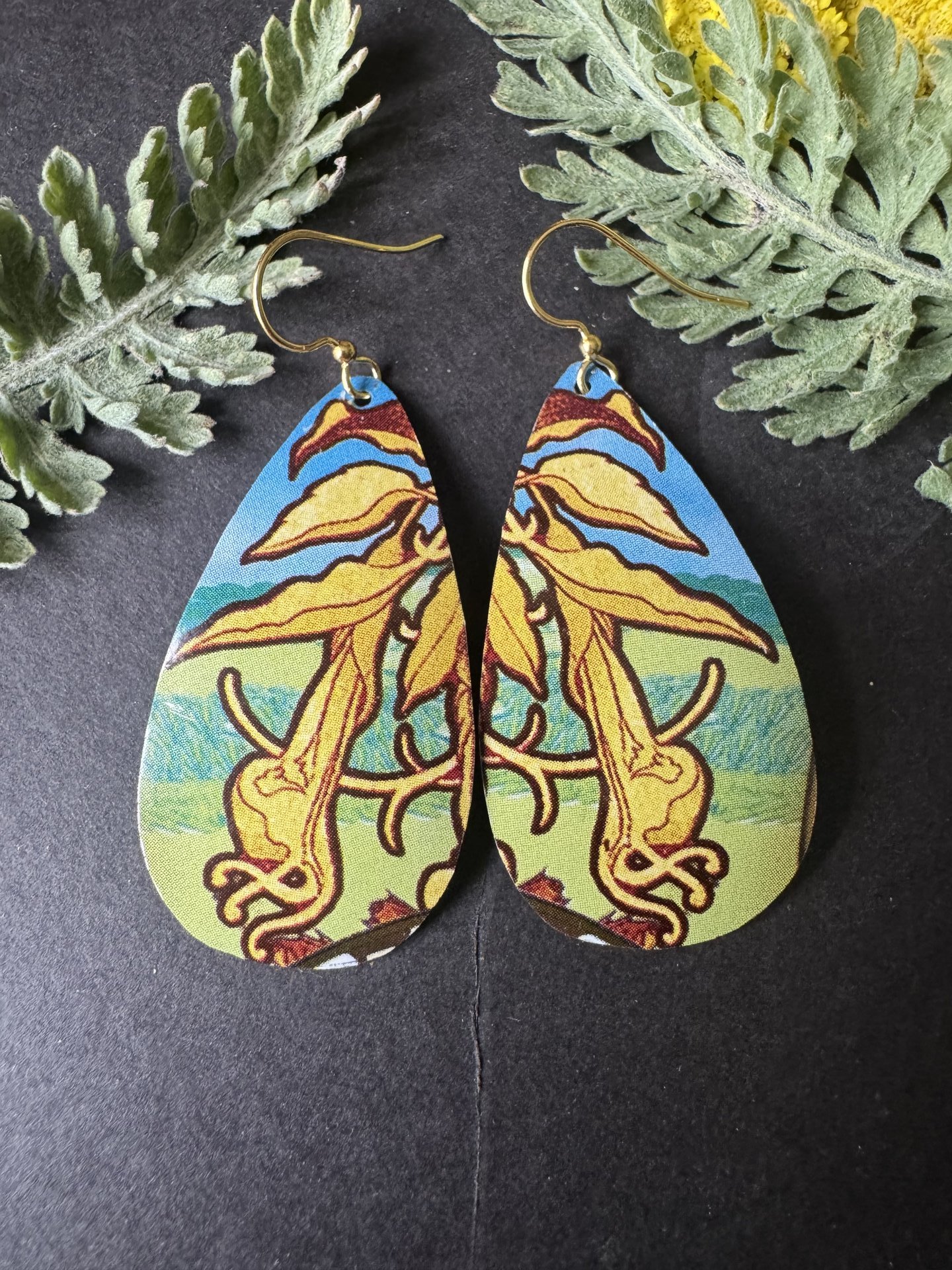 Drop Flora Lefèvre Tin Earrings