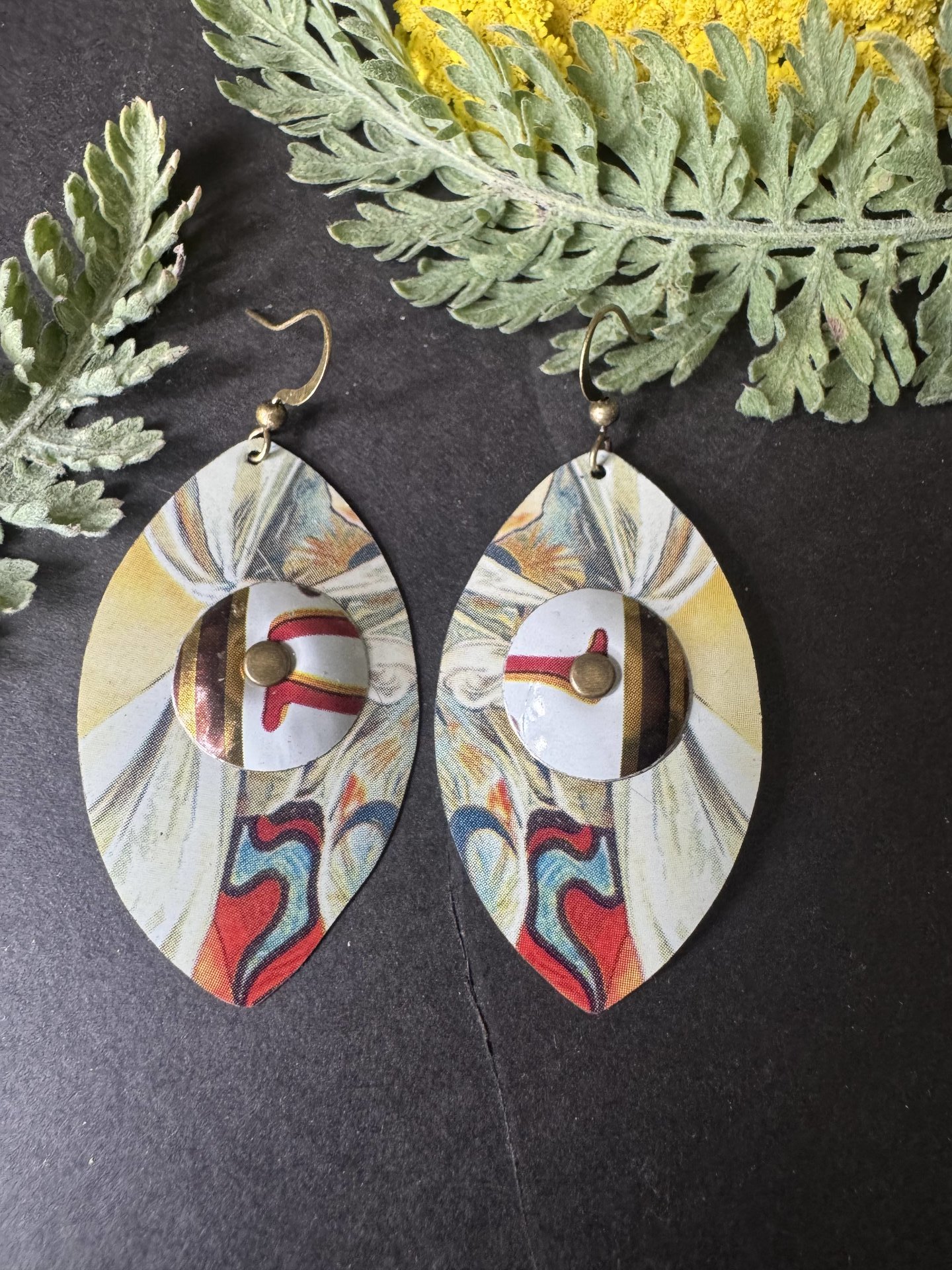 Riveted Lefèvre Tin Earrings