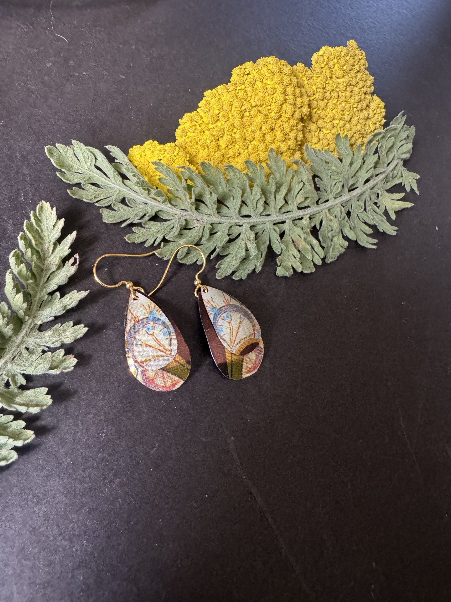 Scythe Nested Lefèvre Tin Earrings