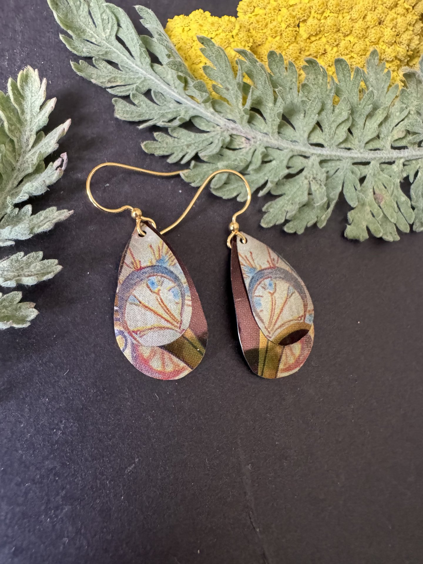 Scythe Nested Lefèvre Tin Earrings
