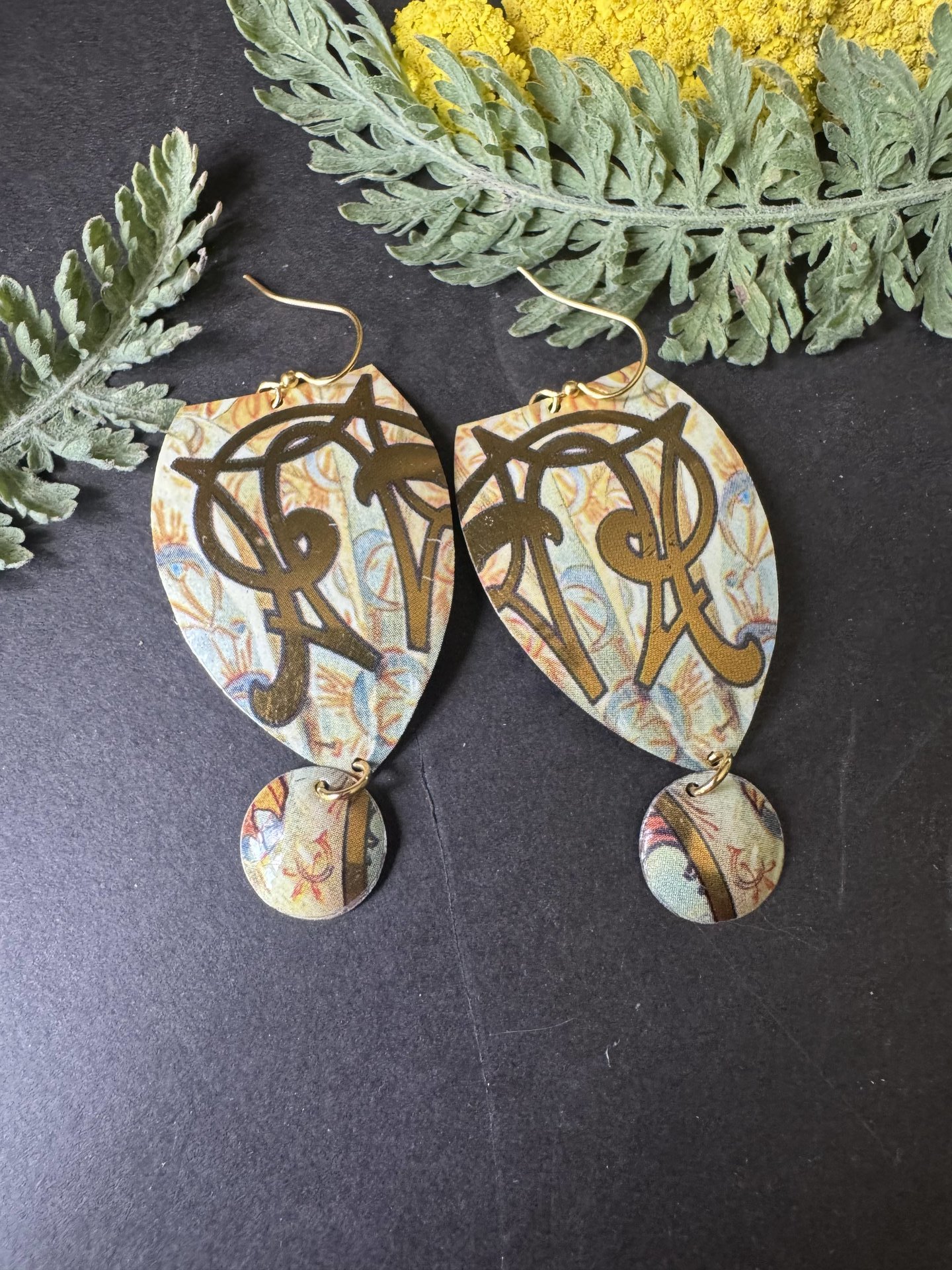 Shield Lefèvre Tin Earrings