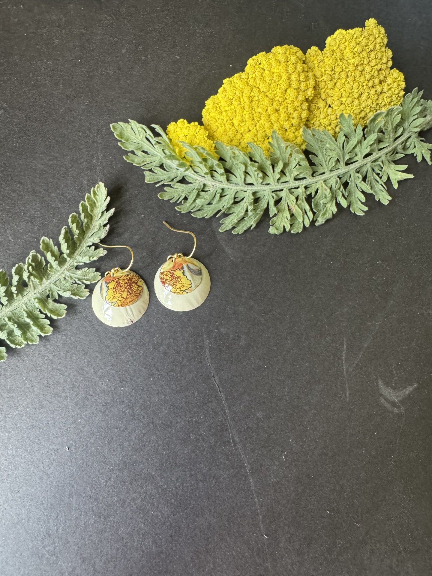 Petals Nested Lefèvre Tin Earrings