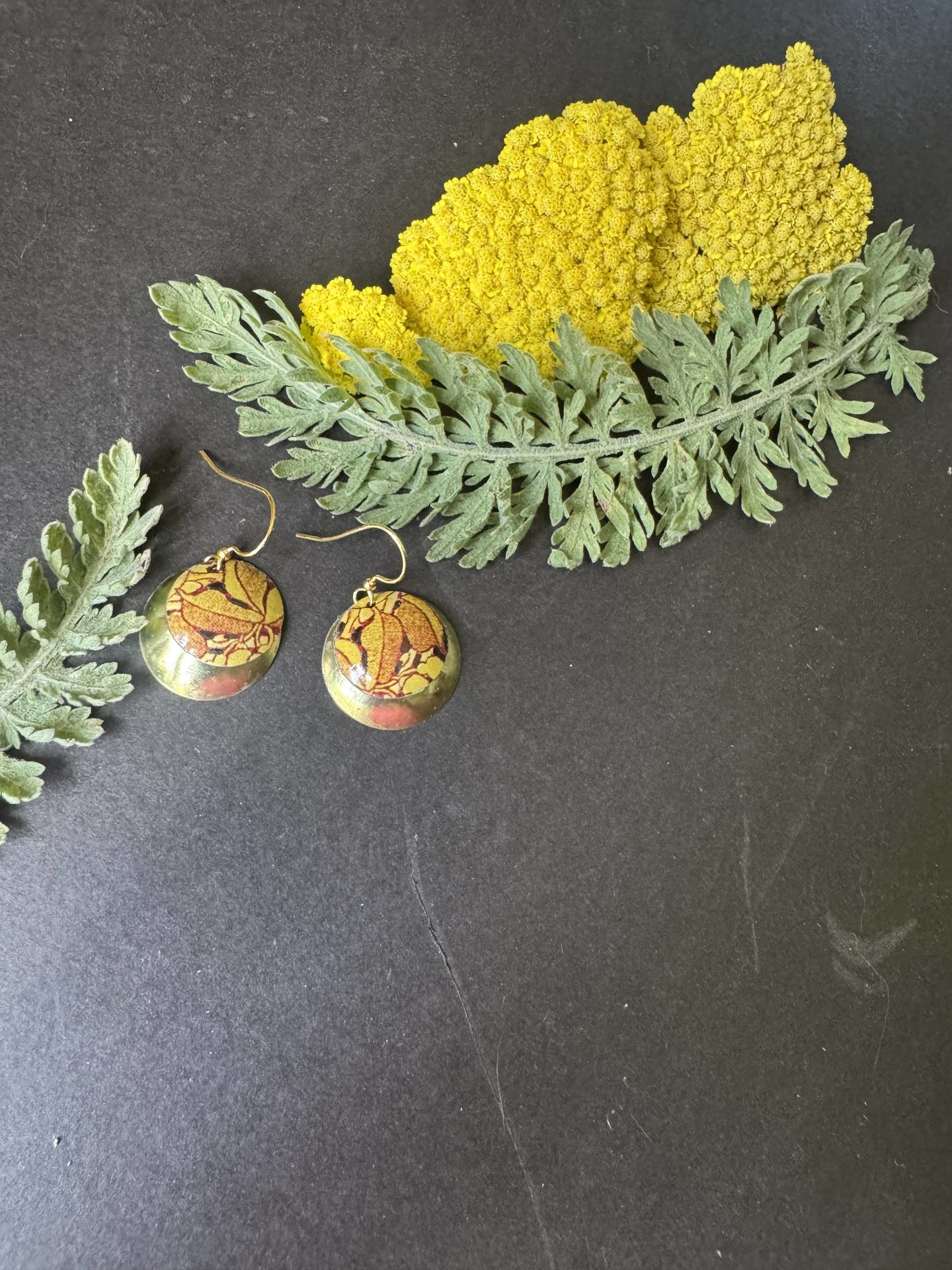 Gold Nested Lefèvre Tin Earrings