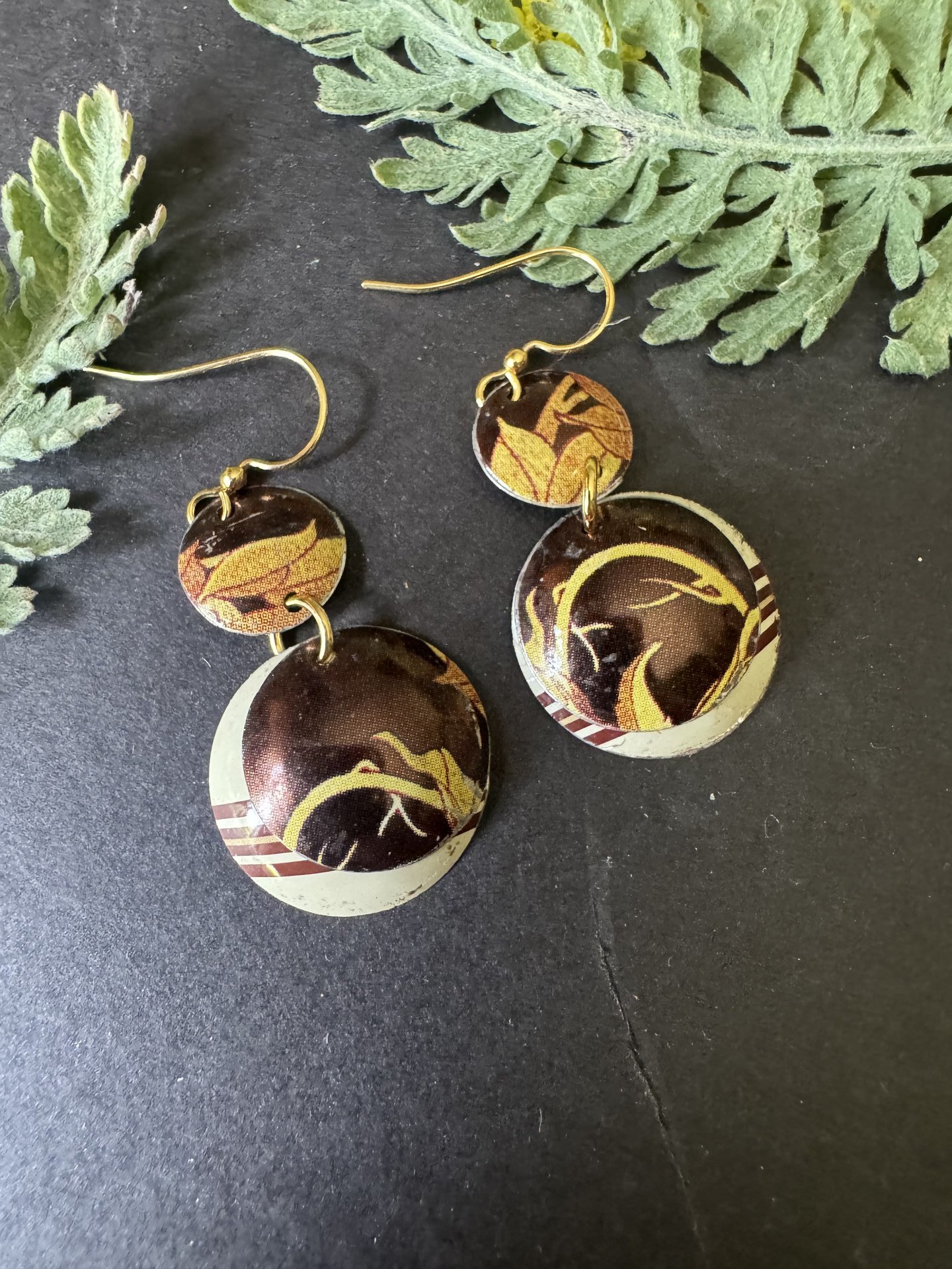 Dot Nested Lefèvre Tin Earrings