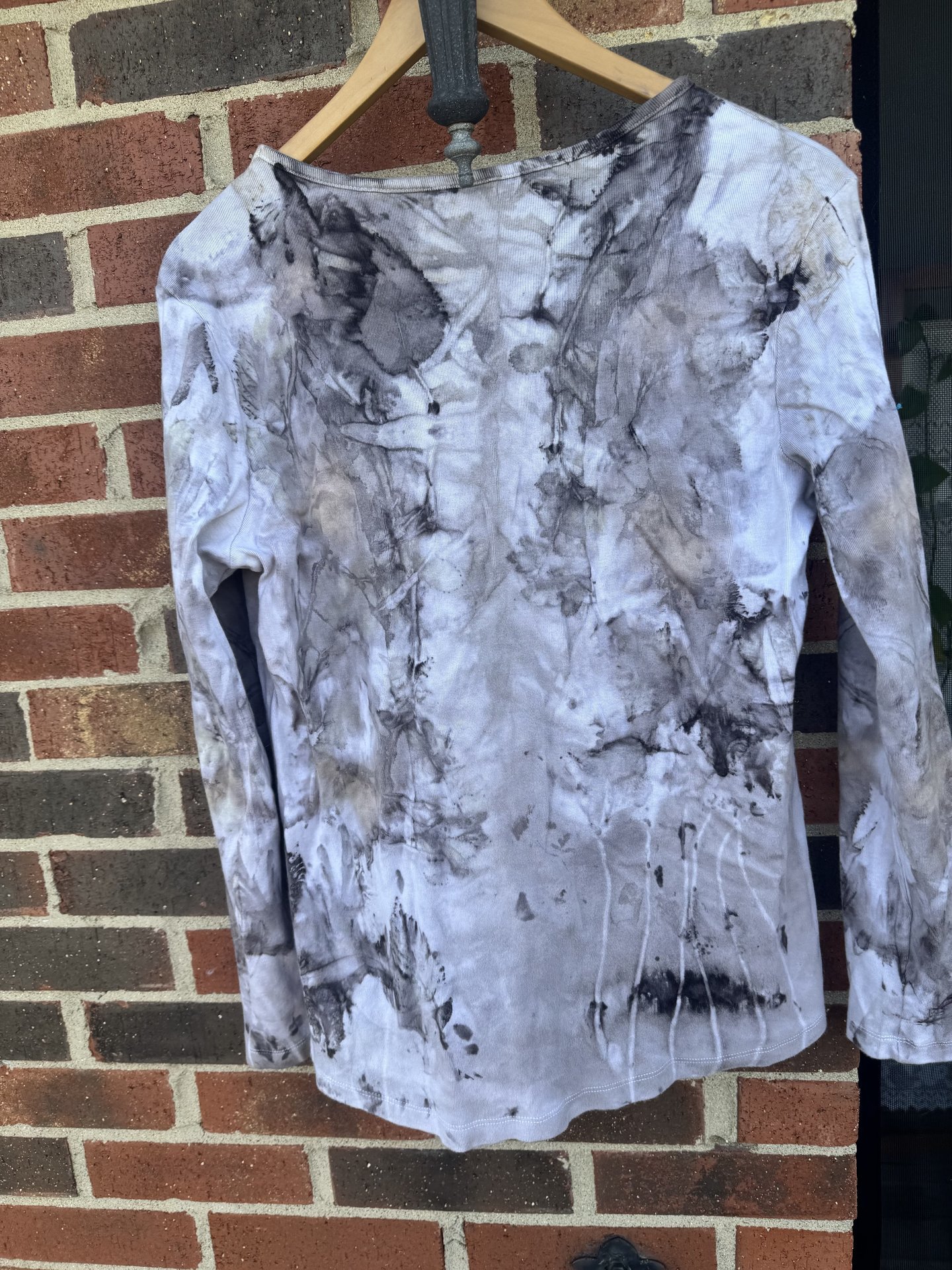 White Stag L Ecoprinted Longsleeved Tee