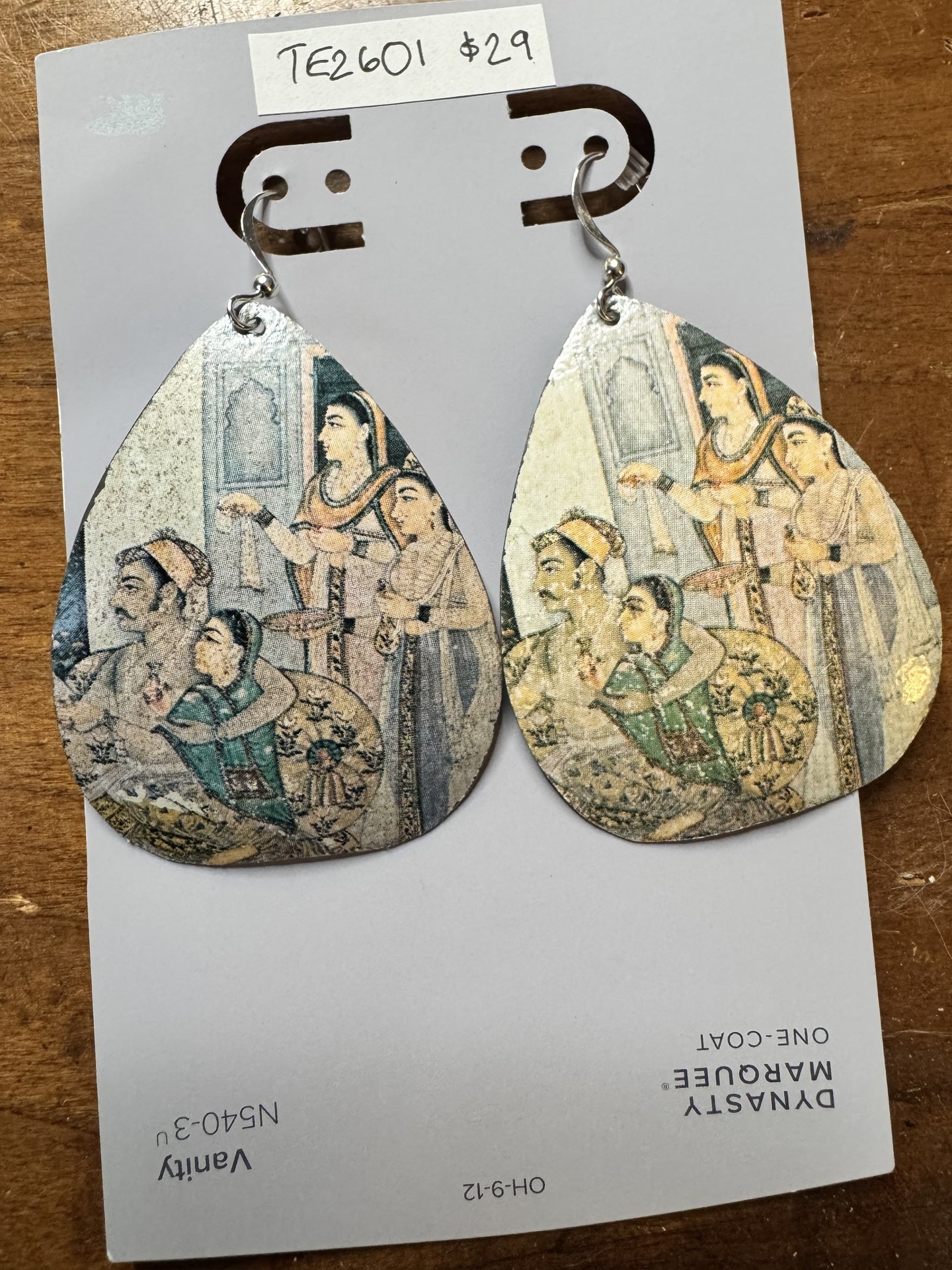 Couple and Guests Indian Miniature Tin Earrings
