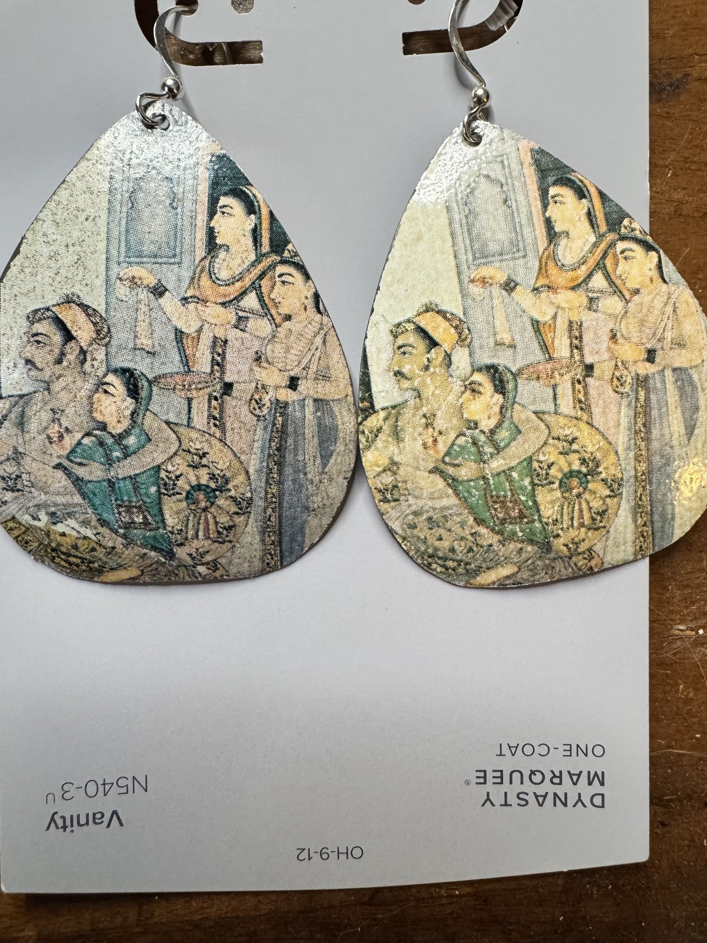 Couple and Guests Indian Miniature Tin Earrings